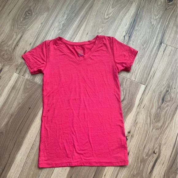 Tommie Copper Cool Copper Womens Active Wear Vneck Compression Shirt Red Sz L - Picture 1 of 8